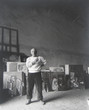 Arnold Newman. Pablo Picasso. Gelatin silver print, 12 7/16 x 10 1/16&#34; (31.6 x 25.5 cm). Gift of Gary Davis. The Museum of Modern Art.