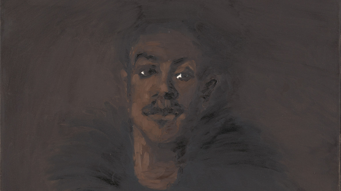 Lynette Yiadom-Boakye. Skylark. 2010. Oil on canvas, 42 7/8 × 27 9/16&#34; (108.9 × 70.1 cm). Gift of Ninah and Michael Lynne