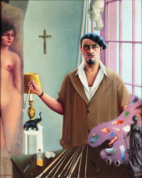 Archibald John Motley Jr. Self-Portrait (Myself at Work). 1933