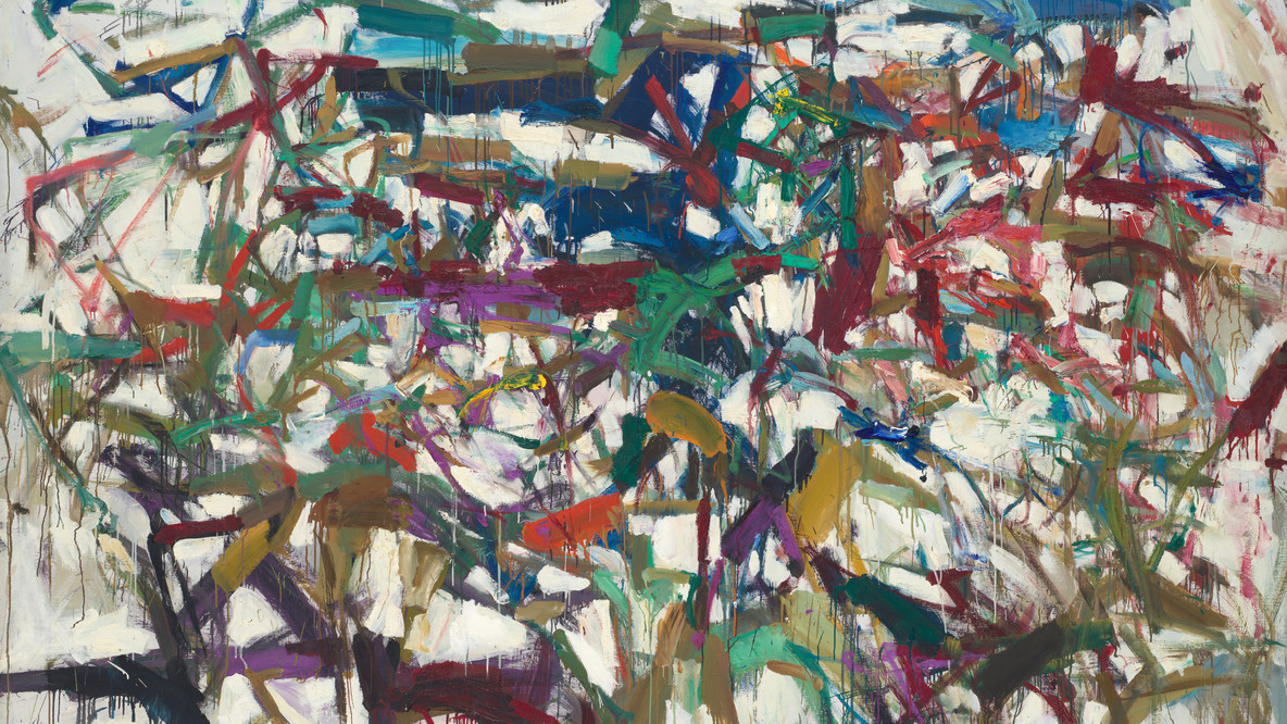Joan Mitchell. Ladybug. 1957. Oil on canvas, 6&#39; 5 7/8&#34; × 9&#39; (197.9 × 274 cm). Purchase. © Estate of Joan Mitchell