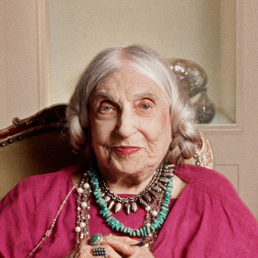 Michele Mattei. Beatrice Wood. April 30, 1997. Photograph, 12 15/16 × 9 7/16&#34; (32.8 × 24 cm). Photographic Archive, Artists and Personalities. The Museum of Modern Art Archives, New York
