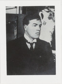 David Burliuk. Photograph of David Burliuk. c. 1916. Gelatin Silver Print, 3 1/16 x 4 3/16&#34; (7.8 x 10.6 cm). Photographic Archive, Artists and Personalities. The Museum of Modern Art Archives, New York