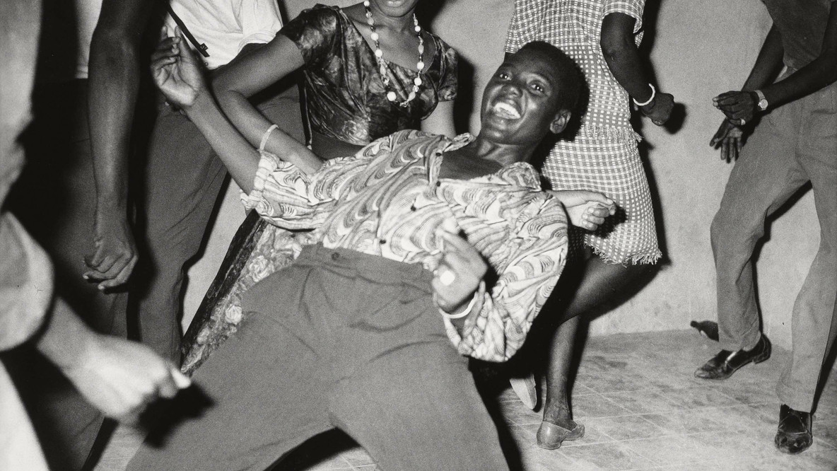 Malick Sidibé. Look at Me!. 1962. Gelatin silver print, printed 2003, 12 13/16 x 13 1/16&#34; (32.5 x 33.2 cm). Gift of Jean Pigozzi