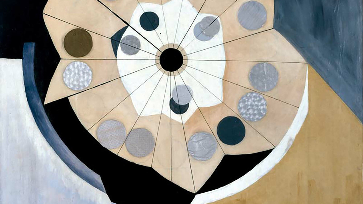 Suzanne Duchamp. Solitude-Funnel. 1921. Oil, enamel, cut-and-pasted papers, ink, and pencil on canvas, 40 3/8 × 33 1/16&#34; (102.5 × 84 cm). Gift of Joan H. Tisch (by exchange)