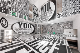 Installation view of Barbara Kruger: Thinking of You. I Mean Me. I Mean You, on view at The Museum of Modern Art, New York from July 16, 2022 – January 2, 2023. Photo: Emile Askey