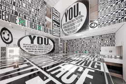 Installation view of Barbara Kruger: Thinking of You. I Mean Me. I Mean You, on view at The Museum of Modern Art, New York from July 16, 2022 – January 2, 2023. Photo: Emile Askey