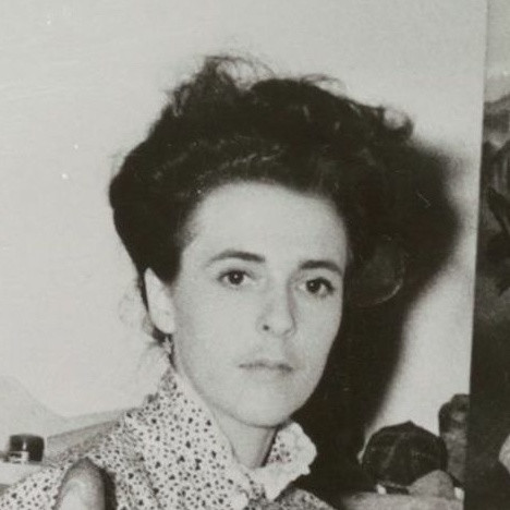 Leonora Carrington. Photograph of Leonora Carrington with her painting &#34;The Temptation of Saint Anthony&#34;. 1945. Gelatin Silver Print, 8 3/16 x 10&#34; (20.8 x 25.4 cm). Photographic Archive, Artists and Personalities. The Museum of Modern Art Archives, New York