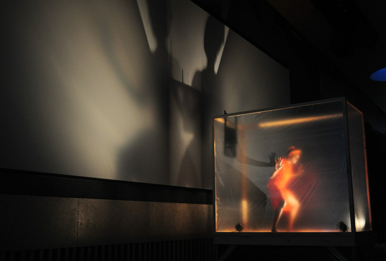 Okwui Okpokwasili. Poor People’s TV Room (solo). Performed at Lincoln Center Atrium, 2015. Photo: Caitlin McCarthy