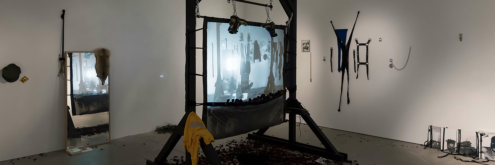 Tiona Nekkia McClodden. The Brad Johnson Tape, X – On Subjugation. 2017. Installation, high-definition video (black and white, sound; 2:24 min.), Acquired through the generosity of Jill and Peter Kraus © 2022 Tiona Nekkia McClodden. Courtesy of the artist