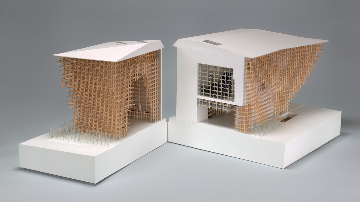 Kengo Kuma &amp; Associates. GC Prostho Museum Research Center, Kasugai, Aichi, Japan. 2010. Wood, paper, acrylic, paint, and styrofoam, 20 1/2 × 51 3/4 × 32 3/8&#34; (52.1 × 131.4 × 82.2 cm). Gift of the architect