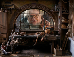 Guillermo del Toro en el set de filmación de Pinocho de Guillermo del Toro, 2022. Foto por cortesía de Jason Schmidt/Netflix