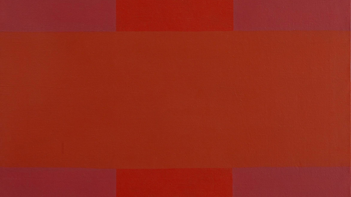 Ad Reinhardt. Abstract Painting, Red. 1952. Oil on canvas, 9&#39; × 40 1/8&#34; (274.4 × 102 cm). Gift of Mr. and Mrs. Gifford Phillips. © 2022 Estate of Ad Reinhardt/Artists Rights Society (ARS), New York