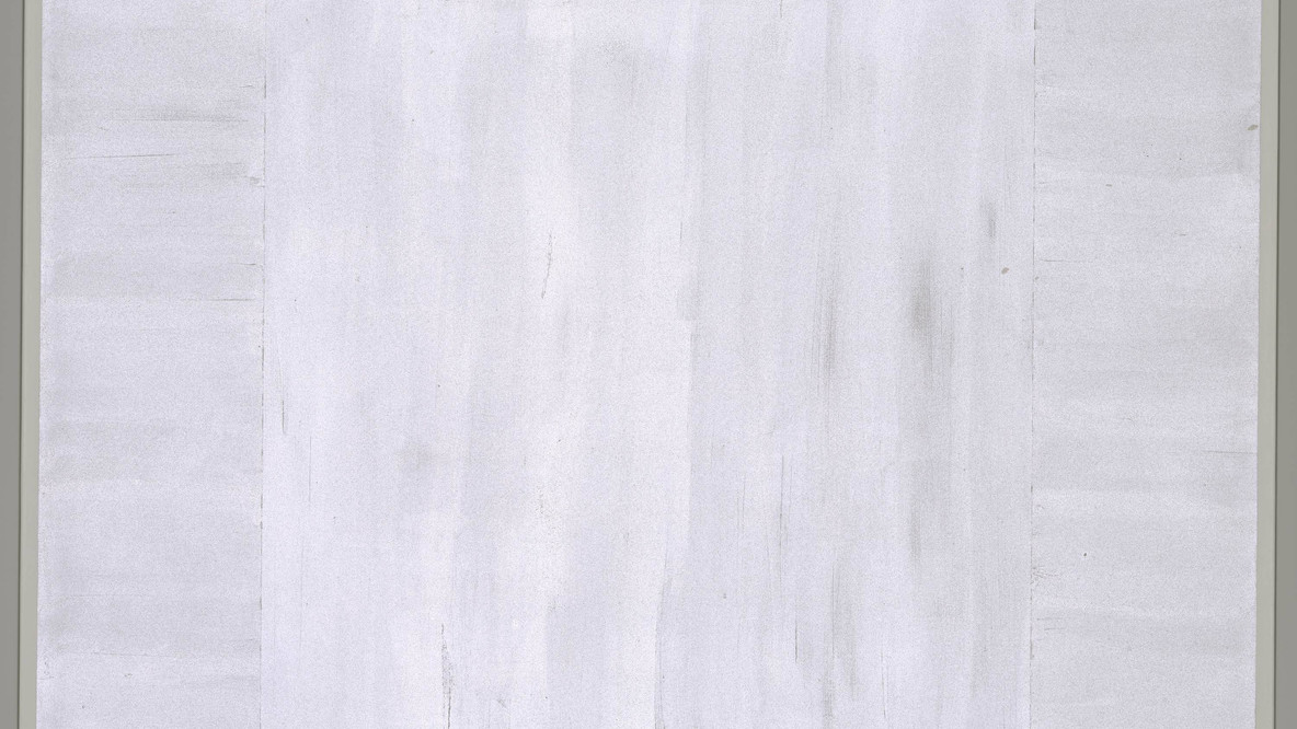 Mary Corse. Untitled (First White Light Series). 1968. Glass microspheres and acrylic on canvas, 78 × 78&#34; (198.1 × 198.1 cm). Committee on Painting and Sculpture Funds and gift of Michael Straus. Digital Image © 2021 MoMA, N.Y.