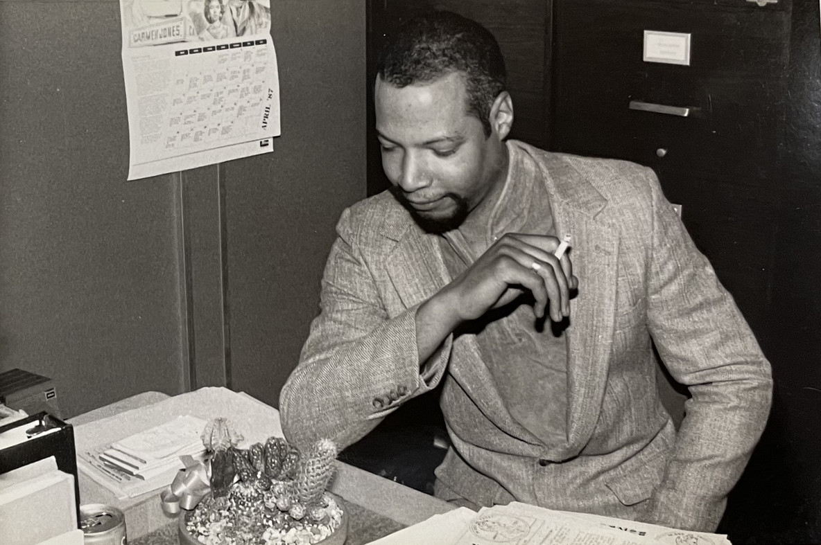 Brad Johnson working at the US Mint in Philadelphia, 1986