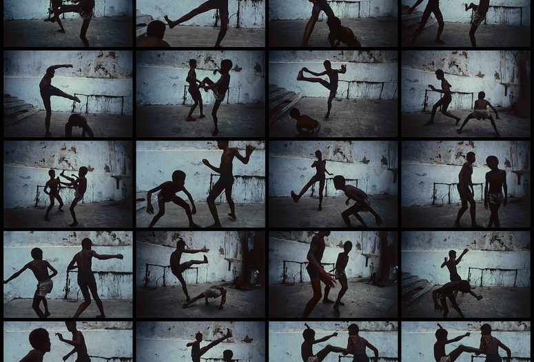 Miguel Rio Branco. Blue Tango. 1984. Twenty silver dye bleach prints. Gift of Patricia Phelps de Cisneros through the Latin American and Caribbean Fund in honor of Adriana Cisneros de Griffin. © 2022 Miguel Rio Branco