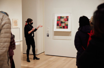 Installation view of Sophie Taeuber-Arp: Living Abstraction, The Museum of Modern Art, New York, Nov 21, 2021–Mar 12, 2022. Photo: Alycia Kravitz