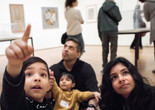 Family Programs (Family Gallery Talks). 2017. Digital Image © The Museum of Modern Art, New York. New York Photo: Martin Seck Image description: A family looking at art during a Family Gallery Talk.