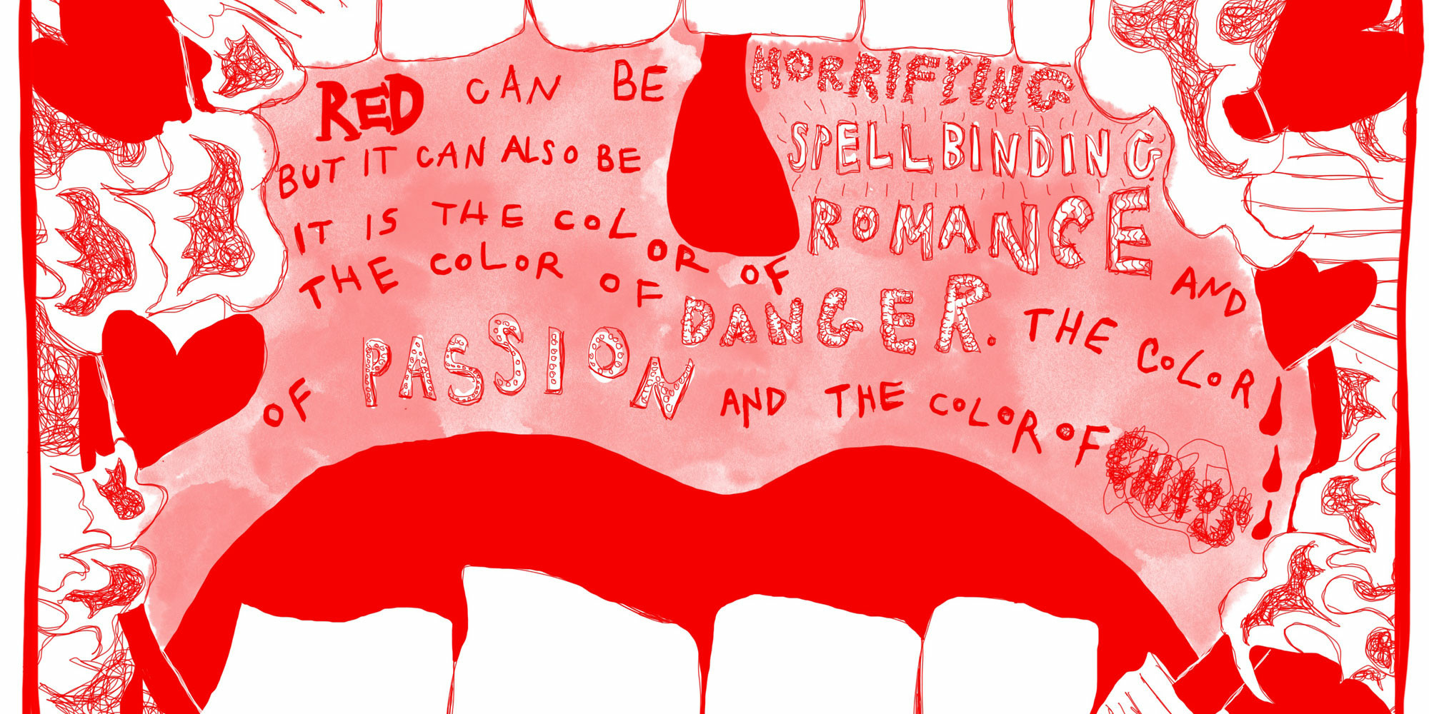 Cerise Zelenetz. Panel from Red Reflection. 2022. Courtesy the artist