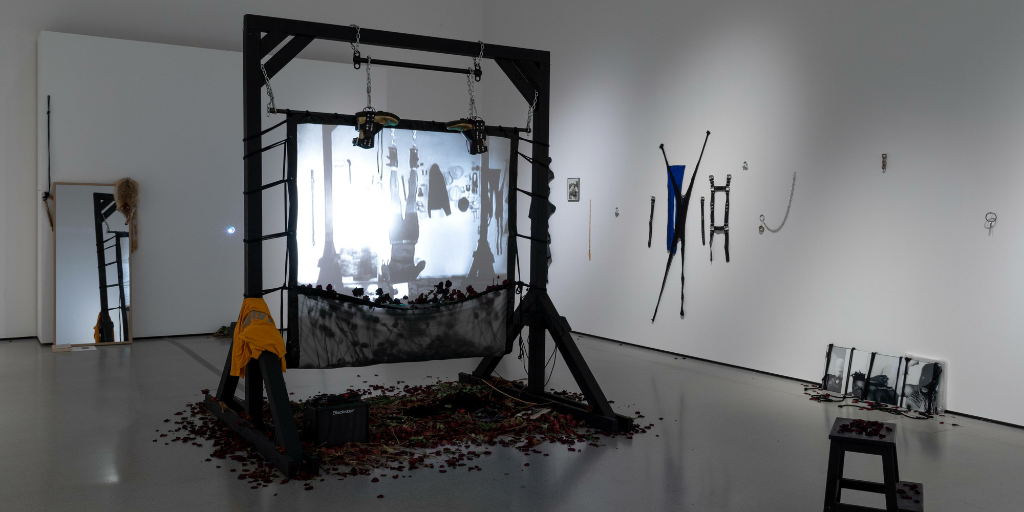 Installation view of the exhibition Tiona Nekkia McClodden’s The Brad Johnson Tape, X – On Subjugation, The Museum of Modern Art, New York, August 2, 2022–summer 2023. Photo: Robert Gerhardt. Digital image © 2022 The Museum of Modern Art, New York