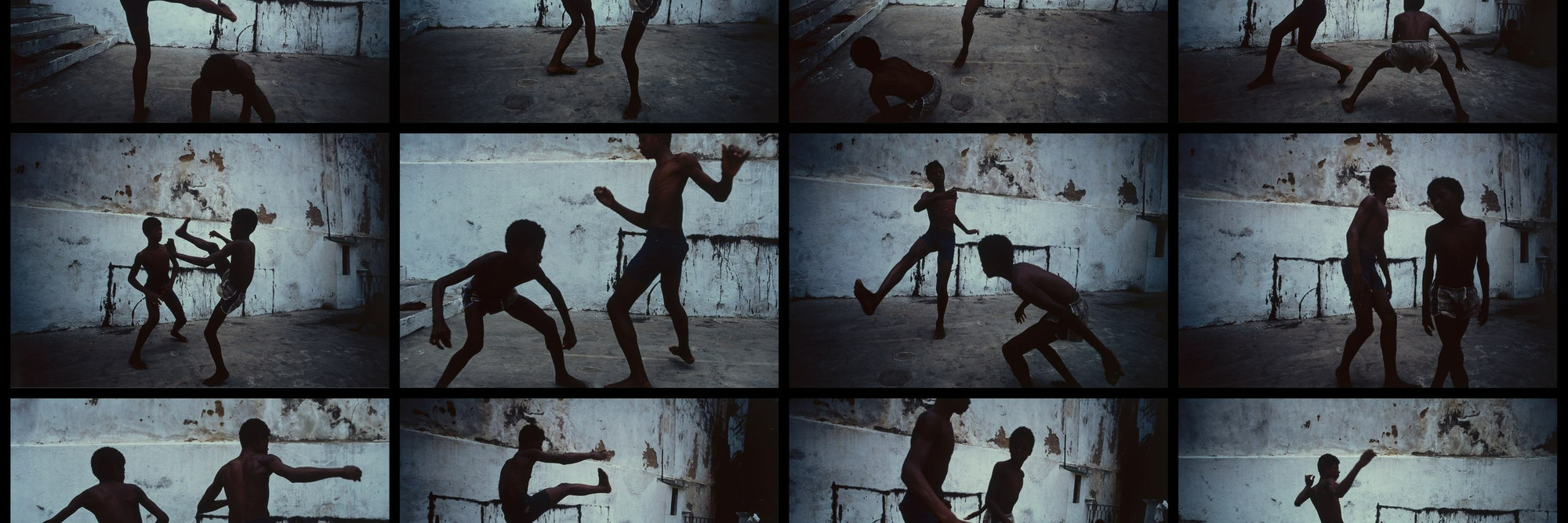 Miguel Rio Branco. Blue Tango. 1984. Twenty silver dye bleach prints. Gift of Patricia Phelps de Cisneros through the Latin American and Caribbean Fund in honor of Adriana Cisneros de Griffin. © 2022 Miguel Rio Branco