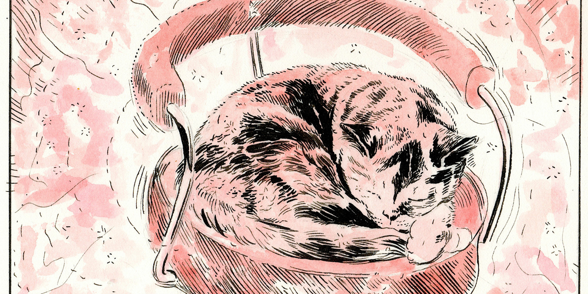 A panel from Karl Stevens’s What Did That Lion Say?, 2022. Courtesy the artist