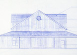 Blueprint for the Studio/Theatre, east elevation. Image courtesy the Jacob’s Pillow Archives