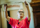 Performance of Maren Hassinger’s Birthright (2022) at the Smithsonian’s National Portrait Gallery. Photo: Matailong Du. Courtesy Smithsonian’s National Portrait Gallery