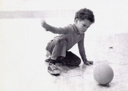 Photograph of Linda Goode Bryant’s son, R. Kenneth Bryant, age five, at Just Above Midtown, Fifty-Seventh Street