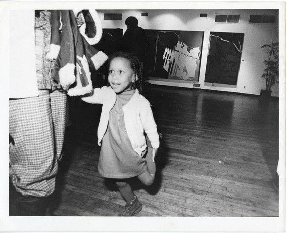 Brienin Bryant (Linda Goode Bryant’s daughter), four, at an exhibition opening at The Studio Museum of Harlem, 1977