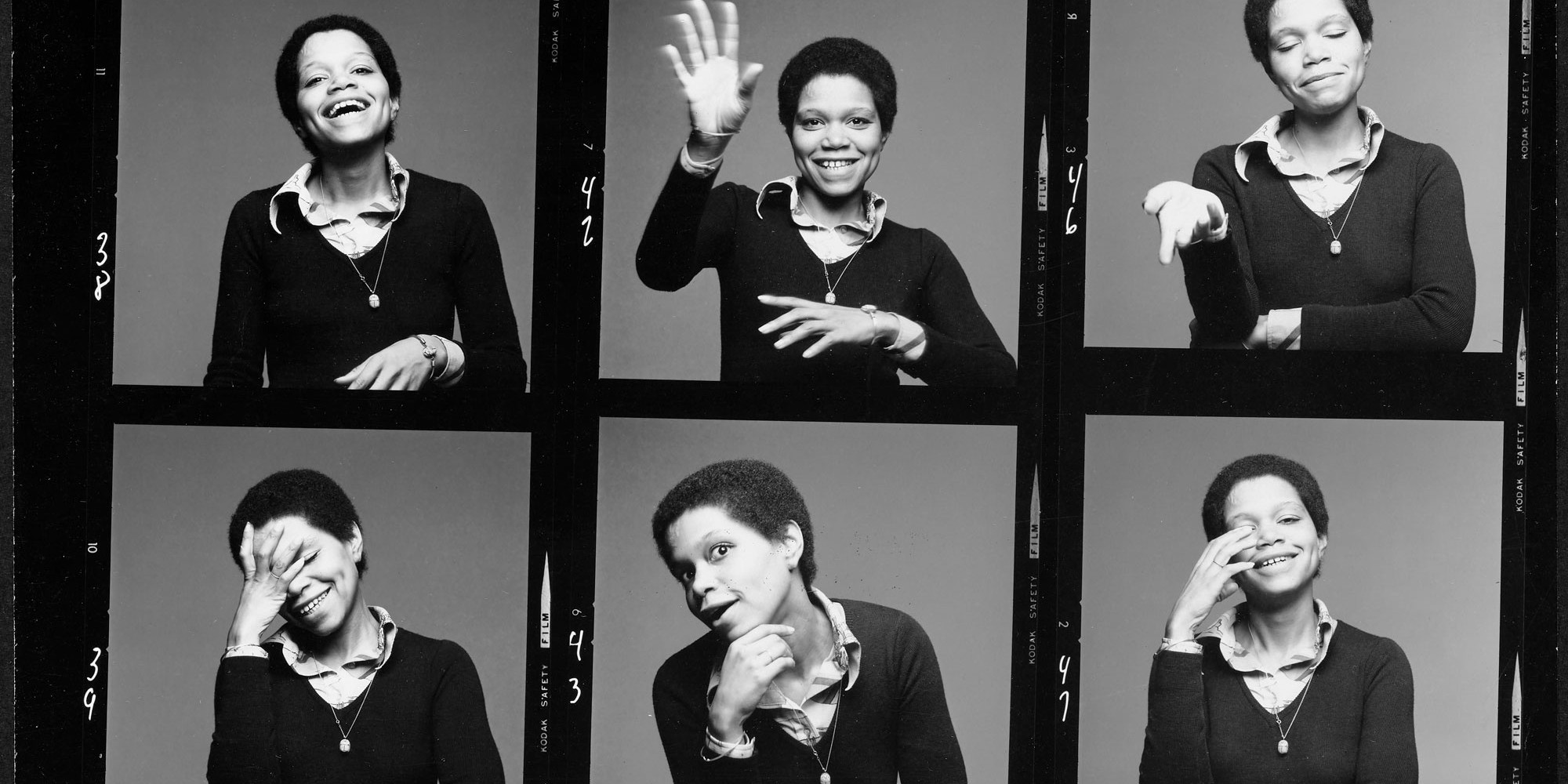 Linda Goode Bryant, c. 1974. Photographs by Dwight Carter. Just Above Midtown Gallery Records, Collection Linda Goode Bryant, New York