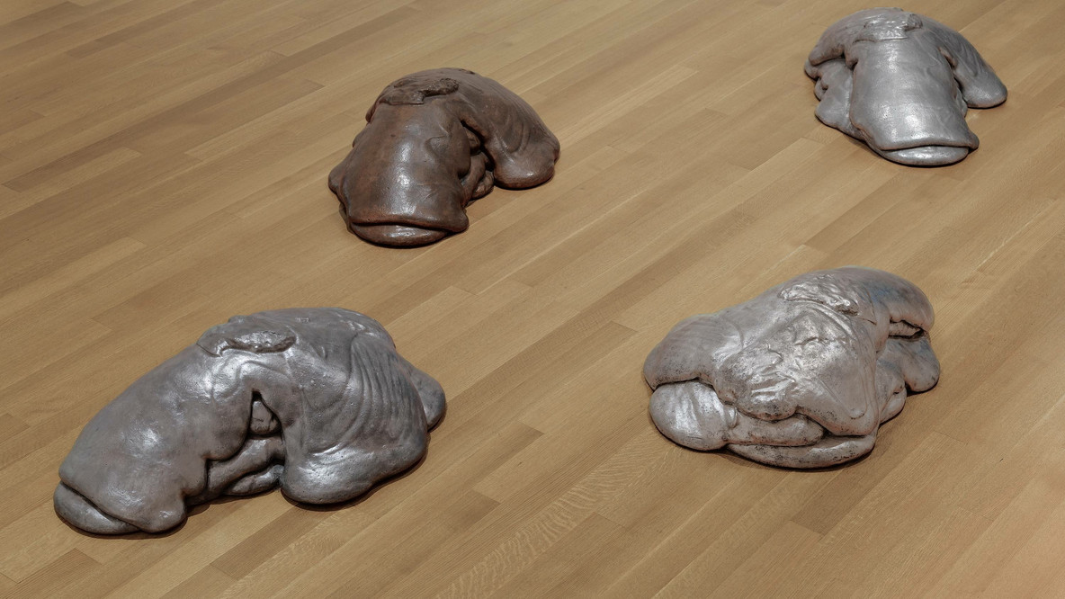 Lynda Benglis. Modern Art. 1970–74 (cast 1973–74). Bronze and aluminum, in two parts, each 12 × 42 3/4 × 30&#34; (30.5 × 108.6 × 76.2 cm). The Museum of Modern Art, New York. Gift of J. Frederic Byers III. © 2023 Lynda Benglis/Licensed by VAGA, New York, NY