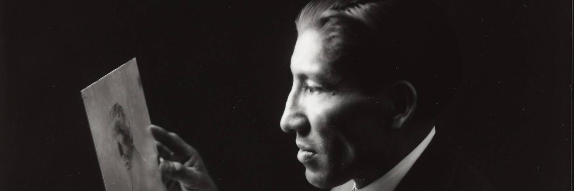 Martín Chambi. Self-Portrait, Cuzco Studio. 1928. Gelatin silver print, printed 1978, 9 3/16 × 7&#34; (23.4 × 17.8 cm). Gift of Edward Ranney in memory of Julia and Víctor Chambi. © 2022 Martín Chambi Archive