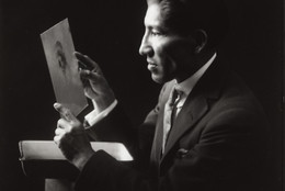 Martín Chambi. Self-Portrait, Cuzco Studio. 1928. Gelatin silver print, printed 1978, 9 3/16 × 7&#34; (23.4 × 17.8 cm). Gift of Edward Ranney in memory of Julia and Víctor Chambi. © 2022 Martín Chambi Archive