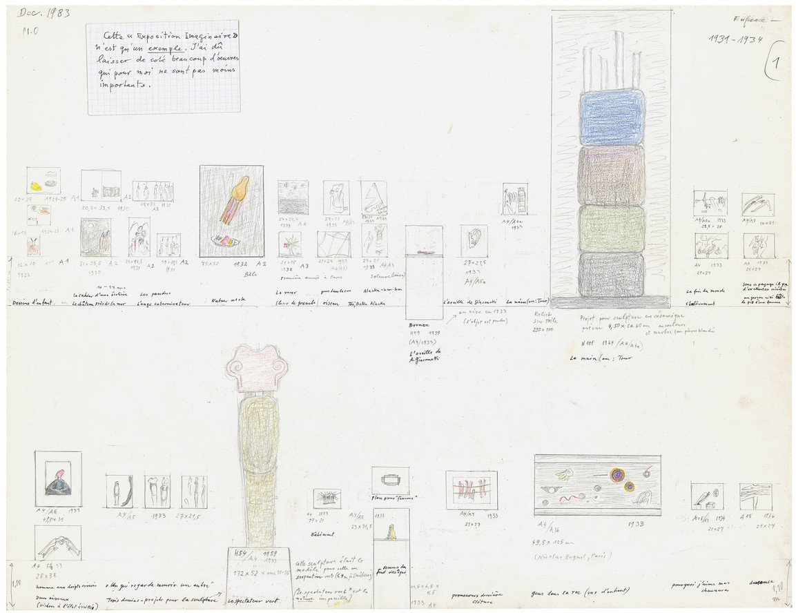 Meret Oppenheim. Sheet from M.O.: My Exhibition (M.O.: Mon Exposition). 1983