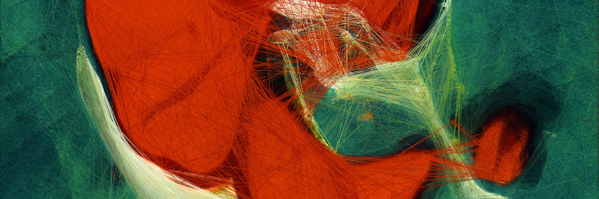 Refik Anadol. Sample data visualization of Unsupervised — Machine Hallucinations — MoMA. 2022. Data sculpture: custom software, generative algorithm with artificial intelligence (AI), real-time digital animation on LED screen, sound, dimensions variable. © Refik Anadol Studio