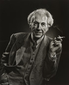 Yousuf Karsh. Frank Lloyd Wright. 1945. Gelatin silver print, 13 5/16 × 10 13/16&#34; (33.8 × 27.4 cm). Gift of the artist