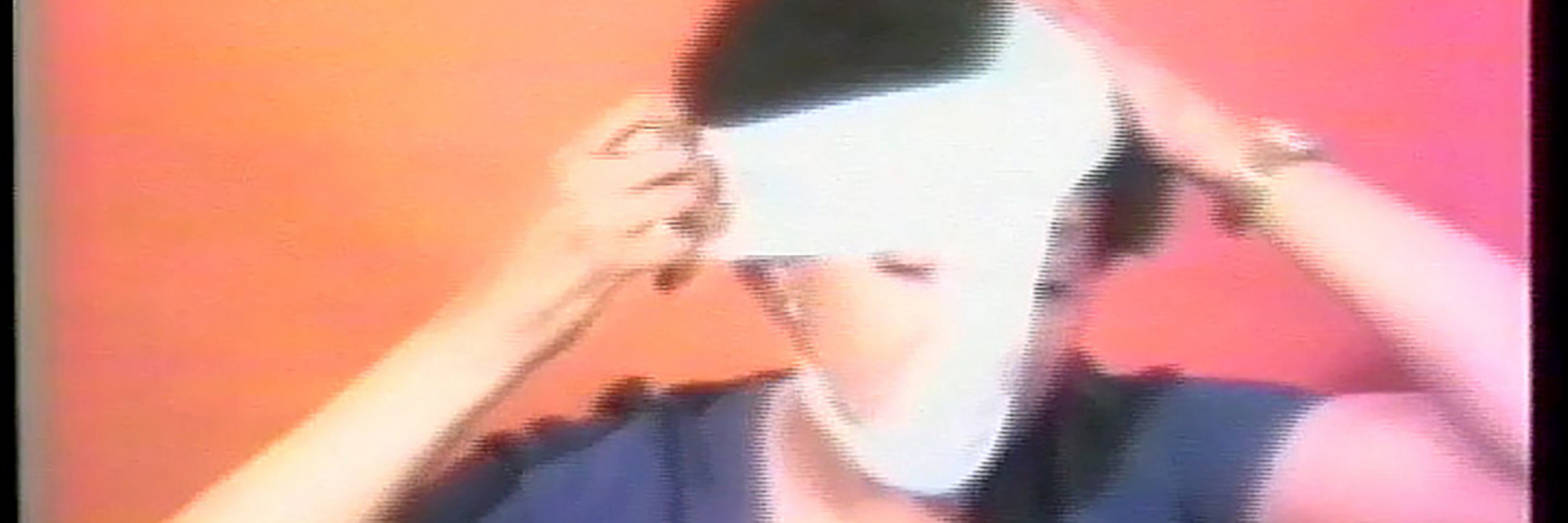 Howardena Pindell. Free, White and 21. 1980. Standard-definition video (color, sound). Gift of Jerry I. Speyer and Katherine G. Farley, Anna Marie and Robert F. Shapiro, and Marie-Josée and Henry R. Kravis. © 2022 Howardena Pindell. Courtesy of the artist and The Kitchen, New York