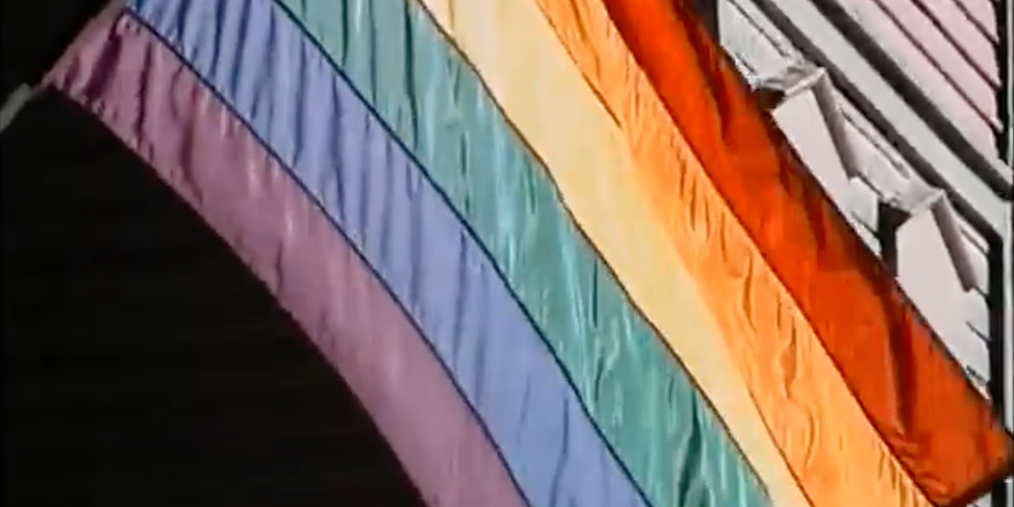A still from Linda Goode Bryant and Laura Poitras’s Flag Wars. 2003. Video (color, sound), 86 min. The Museum of Modern Art, New York. Gift of the Jerome Foundation in honor of its founder, Jerome Hill. © 2022 Linda Goode Bryant