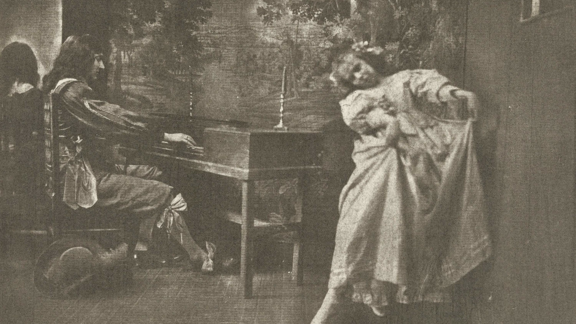 Gertrude Käsebier. The Rehearsal. c. 1905. Gum bichromate print, 9 1/2 x 12 1/8&#34; (24.1 x 30.8 cm). Gift of Mrs. Hermine M. Turner