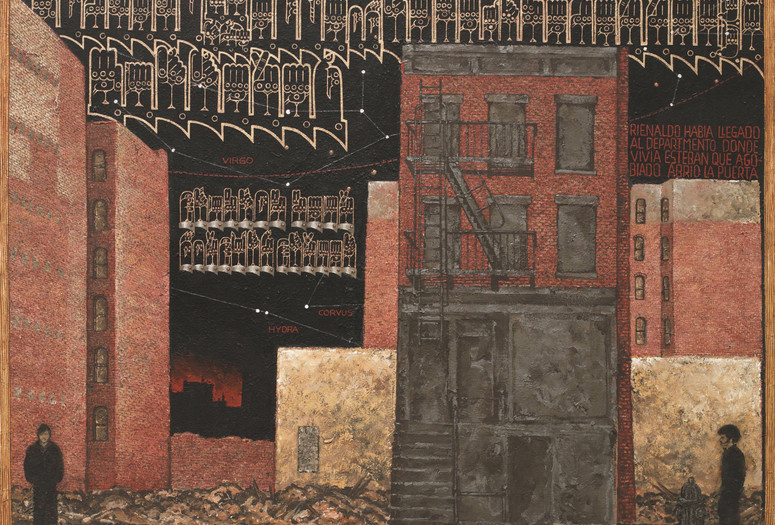 Martin Wong. Stanton near Forsyth Street. 1983. Acrylic on canvas, 48 × 64&#34; (121.9 × 162.6 cm). Gift of the Contemporary Arts Council of The Museum of Modern Art; Steven Johnson and Walter Sudol; and James Keith Brown and Eric Diefenbach. Courtesy of the Estate of Martin Wong and P.P.O.W Gallery, New York, NY