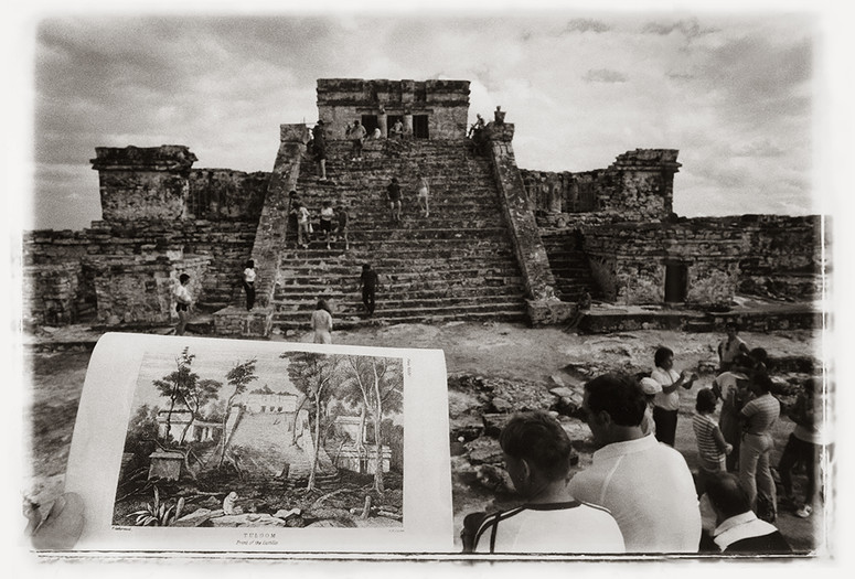Leandro Katz. Tulúm, after Catherwood [The Castle]. 1985. Gelatin silver print. Promised gift of Patricia Phelps de Cisneros through the Latin American and Caribbean Fund in honor of May Castleberry. © 2022 Leandro Katz