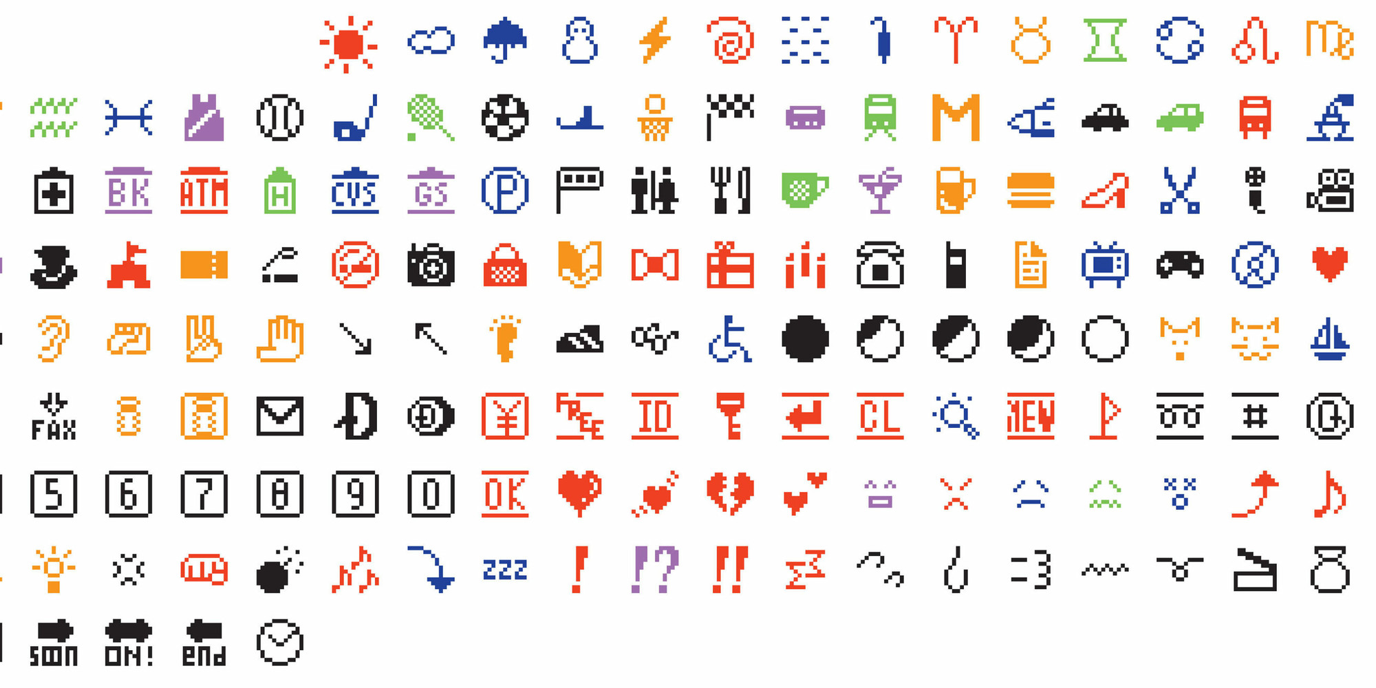 Shigetaka Kurita. Emoji. 1998–99. The Museum of Modern Art, New York. Gift of NTT DOCOMO, Inc. © 2022 NTT DOCOMO