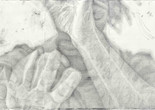 Kenturah Davis. Contenting with Contingency I (detail). 2021. Carbon pencil, pencil, and blind debossing on nine sheets of paper. Gift of Pamela and David Hornik