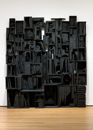 Louise Nevelson. Sky Cathedral. 1958. Painted wood, 11&#39; 3 1/2&#34; × 10&#39; 1/4&#34; × 18&#34; (343.9 × 305.4 × 45.7 cm). Gift of Mr. and Mrs. Ben Mildwoff. © 2023 Estate of Louise Nevelson/Artists Rights Society (ARS), New York