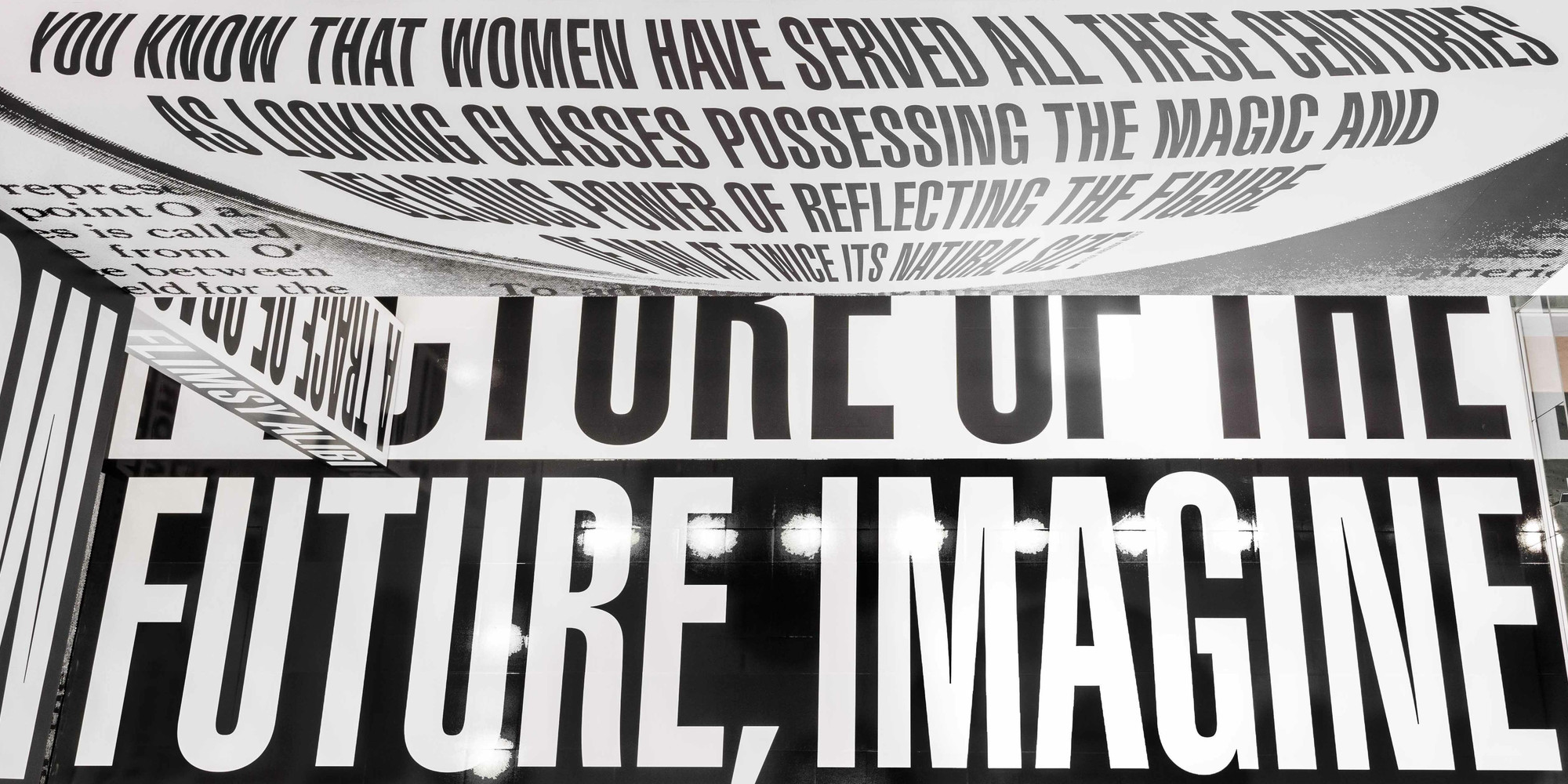 Installation view, Barbara Kruger: Thinking of You. I Mean Me. I Mean You., The Museum of Modern Art, New York, July 16, 2022–January 2, 2023. Photo: Emile Askey. Digital Image © 2022 The Museum of Modern Art, New York