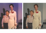 On left, 1953 SuperCinecolor; on right, 2022 restoration from from Invaders from Mars. 1953. USA. Directed by William Cameron Menzies. Courtesy of Ignite Films
