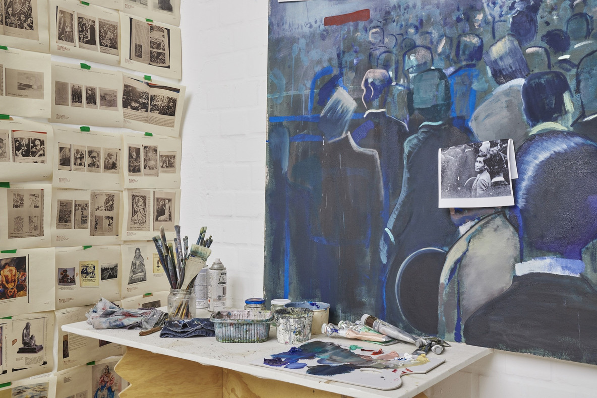 Work in progress in Iosu Aramburu’s studio, 2022