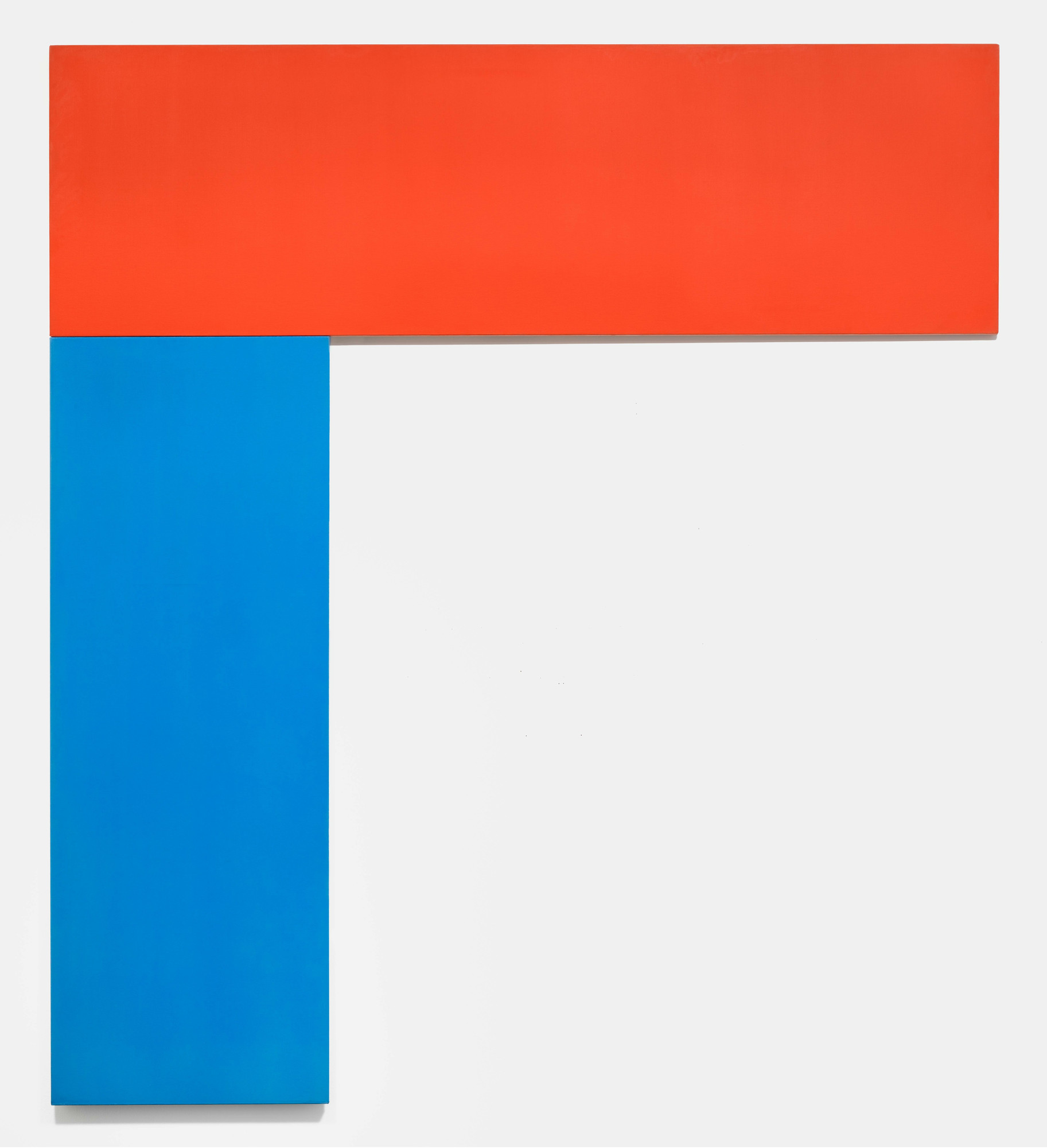 Ellsworth Kelly. *Chatham VI: Red Blue*. 1971. Oil on canvas, two panels, 9' 6 1/2" x 8' 6 1/4" (290.8 x 259.7 cm). Gift of Douglas S. Cramer Foundation. © 2022 Ellsworth Kelly