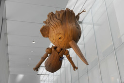 Installation view of Guillermo del Toro: Crafting Pinocchio, The Museum of Modern Art, New York, December 11, 2022 – April 15, 2023. © 2022 The Museum of Modern Art. Photo: Emile Askey