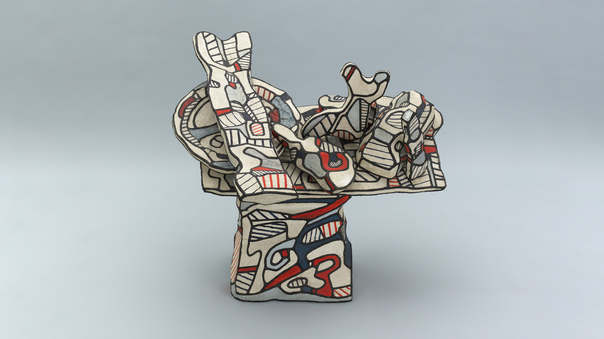 Jean Dubuffet. Accumulation with Bread. 1968. Vinyl on epoxy and fiberglass, in nine parts, 38 1/4 x 47 1/4 x 41 3/8&#34; (97.2 x 120 x 105.1 cm). Gift of Nina and Gordon Bunshaft. © 2022 Artists Rights Society (ARS), New York / ADAGP, Paris